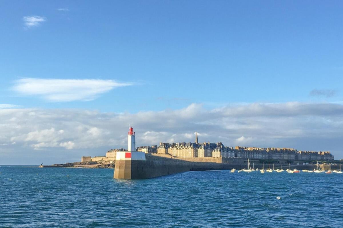 L Ostra 1, Appartement Haut Standing Front De Mer A Cancale Sur Le Port De La Houle ภายนอก รูปภาพ